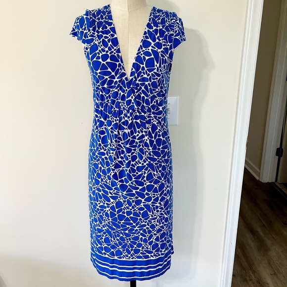 Laundry by Shelli Segal Knit Summer Print Dress, 8 - Picture 1 of 3